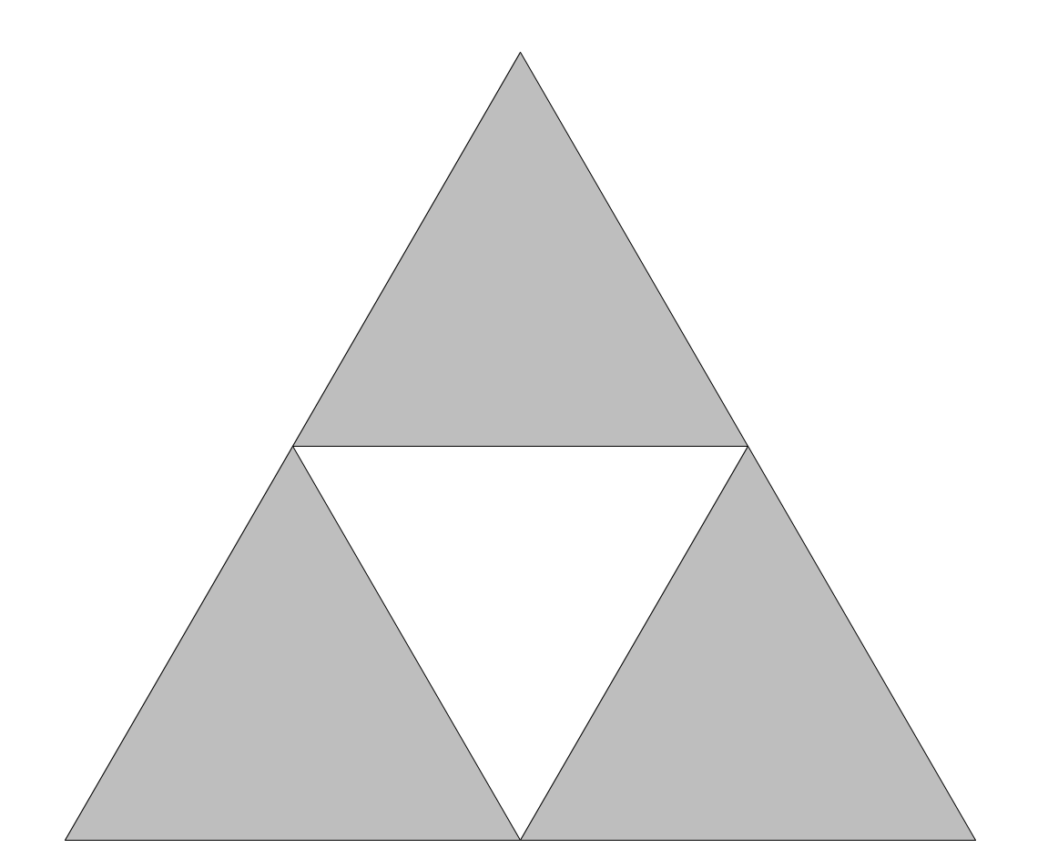 Sierpinski Triangle iteration 1